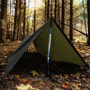 Дощовик плащ -тент Highlander Adventure Poncho Olive 1891697933 фото
