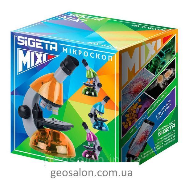 Микроскоп SIGETA MIXI 40x-640x ORANGE (с адаптером для смартфона) 2323589775 фото