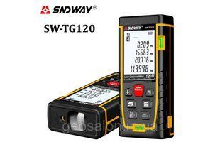 Лазерний далекомір SNDWAY SW-TG120 до 120 м, вбудовані рівні, min/max, дисплей 2" 2096197173 фото