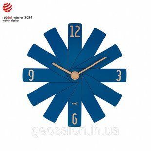 Часы настенные TFA,"CLOCK IN THE BOX"бесшумный механизм &laquo;Sweep&raquo;, синий, 400x37x400 мм 2193157612 фото