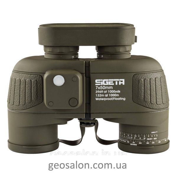 Бінокль SIGETA Admiral 7x50 Military floating/compass/reticle морський 2117637212 фото