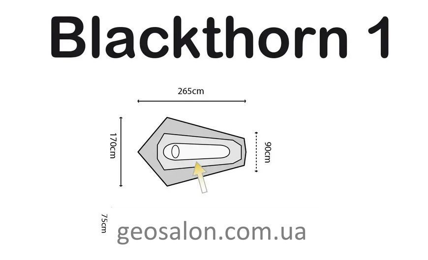 Намет одномісний Highlander Blackthorn 1 HMTC 1 1958561821 фото