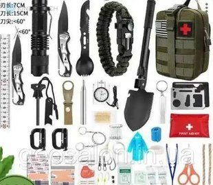 Набір для виживання 60 в 1: необхідний компаньйон для туристів та військових 2472577237 фото