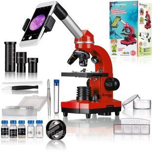 Микроскоп Bresser Junior Biolux SEL 40x-1600x Red c адаптером для смартфона 1984005010 фото