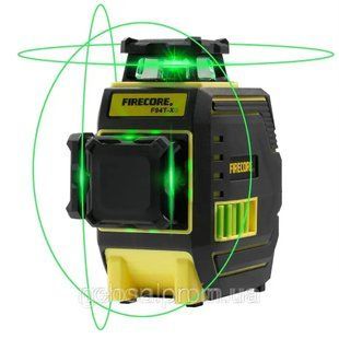 Лазерний нівелір FIRECORE F94T-XG рівень лінійний зелений промінь 12 променів 3D 1656352930 фото