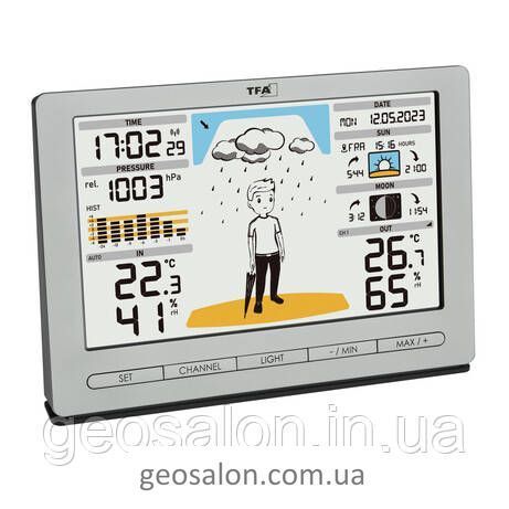 Метеостанція TFA "METEO JACK", сріблястий, 194x31x133 мм (35109754) 2104367535 фото