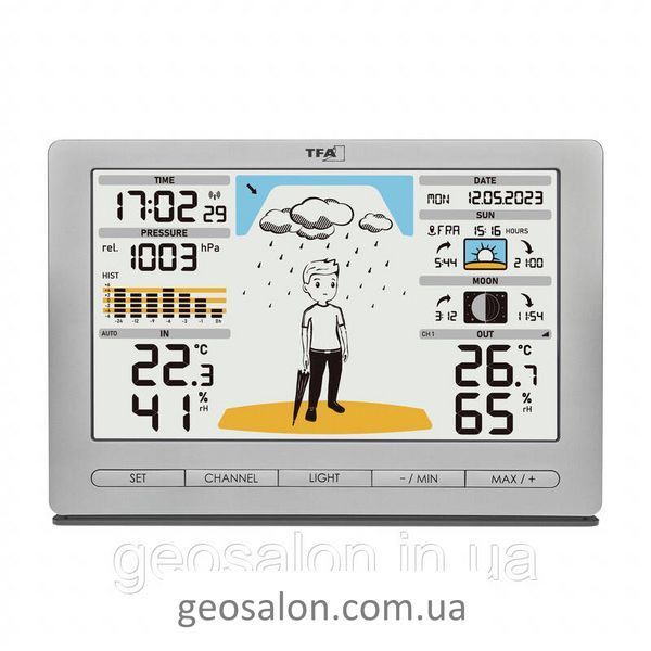 Метеостанція TFA "METEO JACK", сріблястий, 194x31x133 мм (35109754) 2104367535 фото