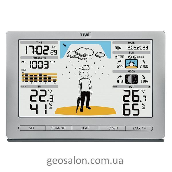 Метеостанція TFA "METEO JACK", сріблястий, 194x31x133 мм (35109754) 2104367535 фото