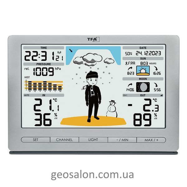 Метеостанція TFA "METEO JACK", сріблястий, 194x31x133 мм (35109754) 2104367535 фото