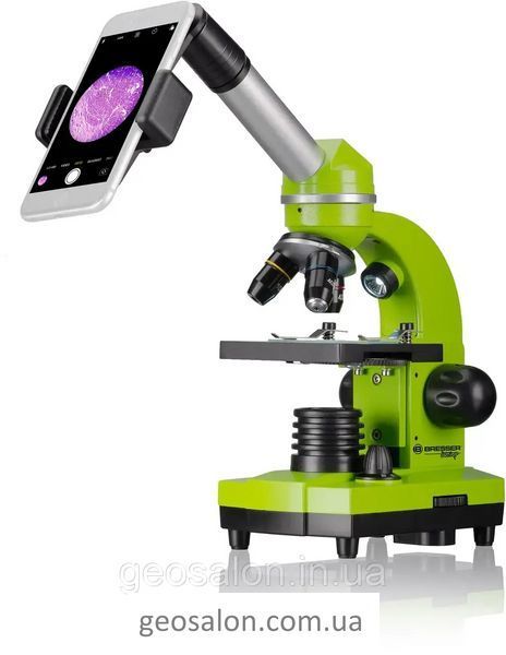 Микроскоп Bresser Junior Biolux SEL 40x-1600x Green c адаптером для смартфона 1984011902 фото