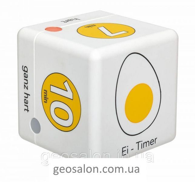 Таймер-куб для варки яиц цифровой TFA "CUBE-TIMER", белый/жёлтый, 3&ndash;5&ndash;7&ndash;10 минут 38204107 2049209674 фото