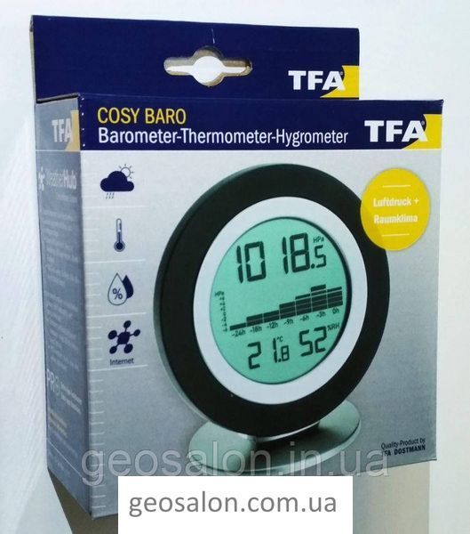 Метеостанція TFA "COSY BARO" WeatherHub 35115401 2049226749 фото