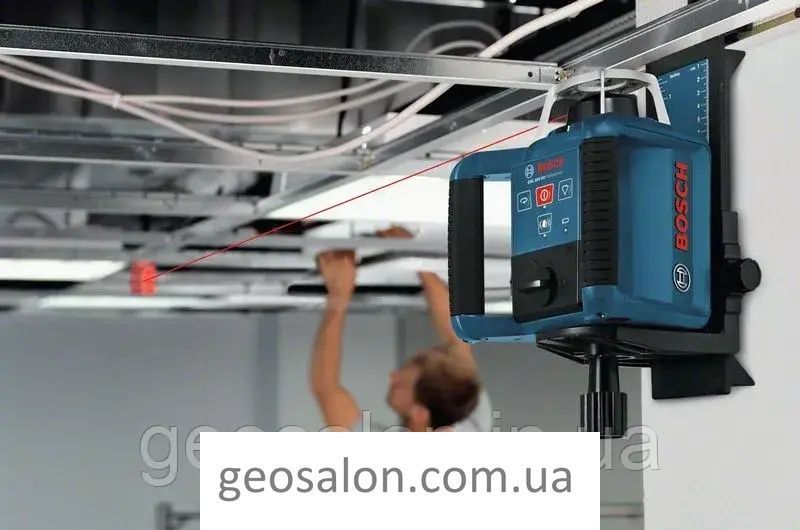 Ротаційний лазерний нівелір Bosch Professional GRL 300 HV в чемодані з приймачем LR1, пультом RC1, тримачем WM 4, з/у, окулярами, 1884393984 фото