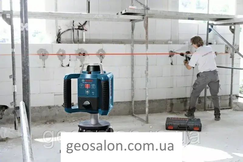Ротаційний лазерний нівелір Bosch Professional GRL 300 HV в чемодані з приймачем LR1, пультом RC1, тримачем WM 4, з/у, окулярами, 1884393984 фото
