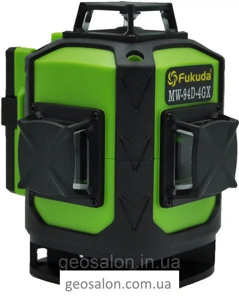 Будівник площин Лазерний нівелір 4D Fukuda MW-94D-4GX PRO версія Чорний Кейс 1555294285 фото
