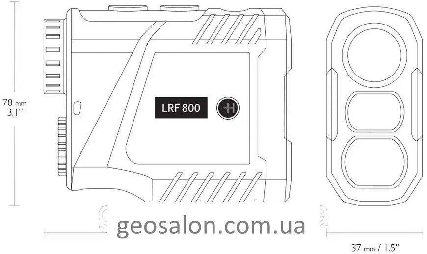 Лазерный дальномер Hawke LRF LCD 6x25 до 800м 2176097251 фото