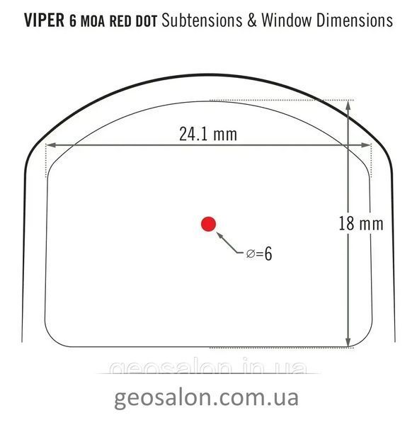 Прицел колиматорный Vortex Viper Red Dot 6 MOA (VRD-6) 2000017639 фото